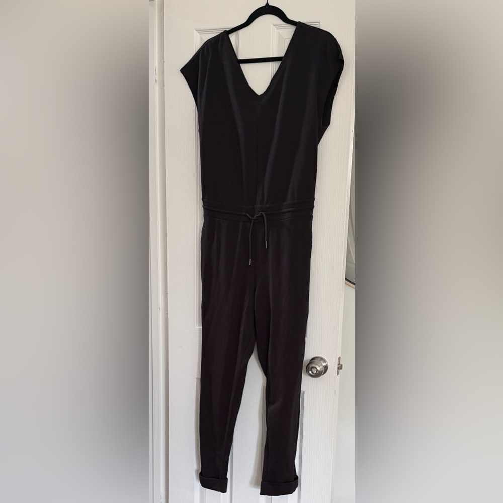 Patagonia Black V-Neck Jumpsuit